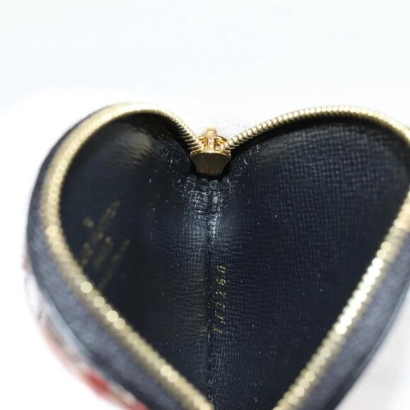 LOUIS VUITTON Monogram Crafty Round Coin Purse Red - Picture 13 of 15